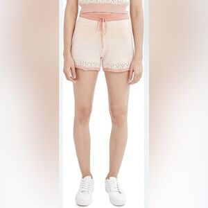 BCBGeneration Pink and Cream Bike Shorts